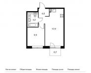 1-комнатная квартира площадью 37.2 кв.м, Боровское ш, 2Ак3 | цена 7 001 040 руб. | www.metrprice.ru