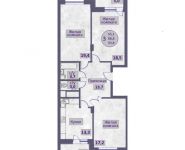 2-комнатная квартира площадью 63.7 кв.м, Бородинский б-р, 17 | цена 5 800 000 руб. | www.metrprice.ru