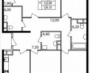 4-комнатная квартира площадью 128 кв.м, 1-я Мясниковская улица, вл2 | цена 36 241 881 руб. | www.metrprice.ru