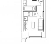 1-комнатная квартира площадью 14.8 кв.м в Лофт-проект "Kleinhouse", улица Энергетиков, 6 | цена 4 788 542 руб. | www.metrprice.ru