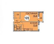 1-комнатная квартира площадью 41 кв.м, улица Опанасенко, 5к1 | цена 5 538 000 руб. | www.metrprice.ru