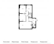 3-комнатная квартира площадью 92.1 кв.м, Римского-Корсакова ул, 11к1 | цена 15 482 010 руб. | www.metrprice.ru