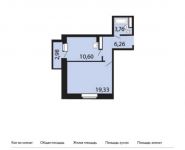1-комнатная квартира площадью 41 кв.м,  | цена 3 936 000 руб. | www.metrprice.ru