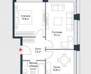 2-комнатная квартира площадью 53.4 кв.м, улица Речников, 7 | цена 11 979 222 руб. | www.metrprice.ru