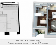 2-комнатная квартира площадью 57.7 кв.м, Береговой проезд, корп.6 | цена 16 040 600 руб. | www.metrprice.ru