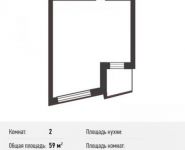 2-комнатная квартира площадью 59 кв.м, Турова ул., 12А | цена 4 100 000 руб. | www.metrprice.ru