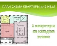 1-комнатная квартира площадью 37.6 кв.м, Восточный мкр, 1 | цена 1 504 000 руб. | www.metrprice.ru