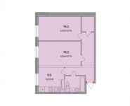 2-комнатная квартира площадью 61.1 кв.м, Центральная ул, 1 | цена 4 727 755 руб. | www.metrprice.ru