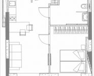 2-комнатная квартира площадью 40.17 кв.м, 1-я улица Леонова, 1 | цена 7 135 035 руб. | www.metrprice.ru