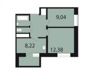2-комнатная квартира площадью 41.8 кв.м, Крымская улица, 15 | цена 2 900 000 руб. | www.metrprice.ru