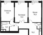 2-комнатная квартира площадью 80 кв.м, Ляпидевского ул., 1 | цена 9 500 000 руб. | www.metrprice.ru