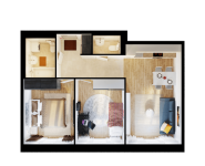 2-комнатная квартира площадью 52.8 кв.м, Ясеневая ул, 12к1 | цена 10 375 200 руб. | www.metrprice.ru