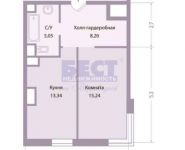 1-комнатная квартира площадью 42 кв.м, улица Красных Зорь, 33А | цена 9 480 000 руб. | www.metrprice.ru