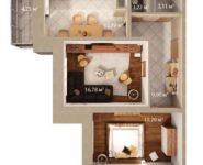 2-комнатная квартира площадью 60.3 кв.м, Садовая ул., 3К1 | цена 3 390 000 руб. | www.metrprice.ru