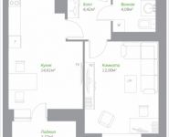 1-комнатная квартира площадью 36.5 кв.м, Володарское шоссе, 23 | цена 2 947 156 руб. | www.metrprice.ru