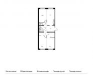 3-комнатная квартира площадью 80.9 кв.м, Ясеневая ул, 12к3 | цена 14 828 970 руб. | www.metrprice.ru