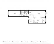 2-комнатная квартира площадью 68.7 кв.м,  | цена 7 151 670 руб. | www.metrprice.ru