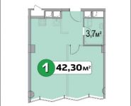 1-комнатная квартира площадью 42 кв.м, Нахимовский просп., 21 | цена 4 865 584 руб. | www.metrprice.ru