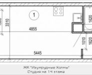 1-комнатная квартира площадью 25.6 кв.м, бульвар Космонавтов, 16 | цена 2 721 357 руб. | www.metrprice.ru
