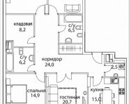 4-комнатная квартира площадью 136 кв.м, Верхняя, 34, корп.1 | цена 56 795 400 руб. | www.metrprice.ru