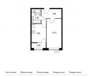 1-комнатная квартира площадью 36.9 кв.м,  | цена 5 468 580 руб. | www.metrprice.ru