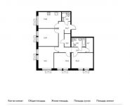 4-комнатная квартира площадью 93 кв.м, жилой комплекс Мякинино Парк, | цена 14 238 300 руб. | www.metrprice.ru