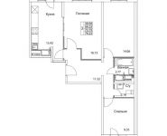 3-комнатная квартира площадью 72.73 кв.м, 2-я Муравская | цена 10 080 378 руб. | www.metrprice.ru