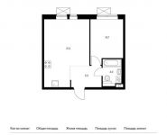 1-комнатная квартира площадью 41.2 кв.м,  | цена 4 783 320 руб. | www.metrprice.ru