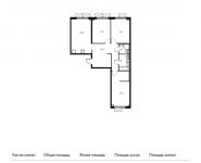 3-комнатная квартира площадью 112.8 кв.м, Поляны ул, 5Ак2 | цена 15 408 480 руб. | www.metrprice.ru