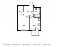 1-комнатная квартира площадью 38.1 кв.м, Красноказарменная ул, 14Ак4 | цена 10 401 300 руб. | www.metrprice.ru