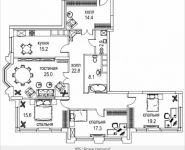 4-комнатная квартира площадью 144 кв.м, Авиационная, 77к2, корп.2 | цена 51 282 432 руб. | www.metrprice.ru
