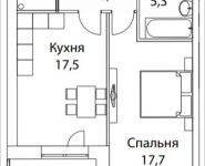 1-комнатная квартира площадью 52 кв.м, Шелепихинская набережная, влд 34, корп.3 | цена 16 171 000 руб. | www.metrprice.ru