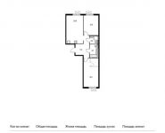 2-комнатная квартира площадью 68.6 кв.м,  | цена 11 497 360 руб. | www.metrprice.ru