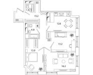 3-комнатная квартира площадью 77.03 кв.м, Рязанский проспект, д.влд 2 | цена 11 374 095 руб. | www.metrprice.ru