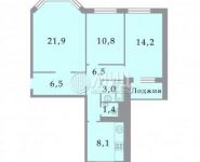 3-комнатная квартира площадью 73.3 кв.м, 3-й микрорайон, к12 | цена 5 800 000 руб. | www.metrprice.ru