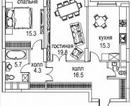 2-комнатная квартира площадью 81 кв.м, Авиационная, 77к2, корп.2 | цена 29 466 220 руб. | www.metrprice.ru