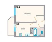 1-комнатная квартира площадью 37.3 кв.м, Северная ул., 10 | цена 2 611 000 руб. | www.metrprice.ru