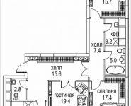 3-комнатная квартира площадью 99 кв.м, Авиационная, 77к2, корп.2 | цена 36 757 881 руб. | www.metrprice.ru