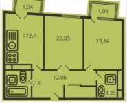 2-комнатная квартира площадью 78.4 кв.м, Душинская ул., 16 | цена 11 801 500 руб. | www.metrprice.ru