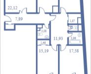 4-комнатная квартира площадью 146.6 кв.м, Кудрявцева, 14 | цена 13 780 400 руб. | www.metrprice.ru