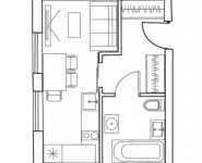 1-комнатная квартира площадью 21.2 кв.м в Лофт-проект "Kleinhouse",  | цена 6 517 728 руб. | www.metrprice.ru