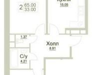 2-комнатная квартира площадью 65 кв.м, Приборостроителей ул., К4 | цена 4 300 000 руб. | www.metrprice.ru