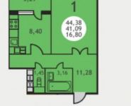 1-комнатная квартира площадью 44 кв.м, Текстильная ул. | цена 3 500 000 руб. | www.metrprice.ru
