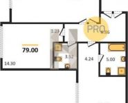 2-комнатная квартира площадью 79 кв.м, Донской 5-й пр., 21 | цена 15 405 000 руб. | www.metrprice.ru
