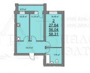 2-комнатная квартира площадью 58.3 кв.м, Колхозная ул. | цена 3 994 235 руб. | www.metrprice.ru