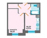 1-комнатная квартира площадью 37.4 кв.м, Пограничная ул. | цена 3 592 320 руб. | www.metrprice.ru