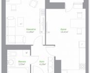 1-комнатная квартира площадью 35.86 кв.м, Володарское шоссе, 22, корп.22 | цена 2 956 621 руб. | www.metrprice.ru