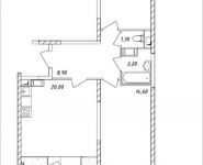 2-комнатная квартира площадью 64.25 кв.м, Дружбы, 49 | цена 5 075 750 руб. | www.metrprice.ru