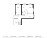 3-комнатная квартира площадью 97 кв.м, Заречная ул, вл2/1 | цена 19 749 200 руб. | www.metrprice.ru