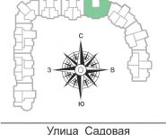 3-комнатная квартира площадью 82.54 кв.м, Садовая, 3, корп.1Б | цена 4 414 972 руб. | www.metrprice.ru